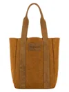 Jw Anderson Camel Canvas Workwear Shopping Bag In Brown