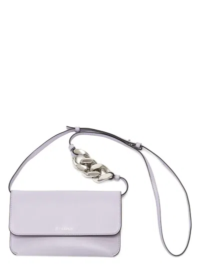 Jw Anderson Women's Chain Phone Pouch In Pink & Purple
