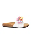 Jw Anderson Chain-embellished Leather Slides In White