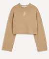 Jw Anderson Women's Cropped Anchor Jumper