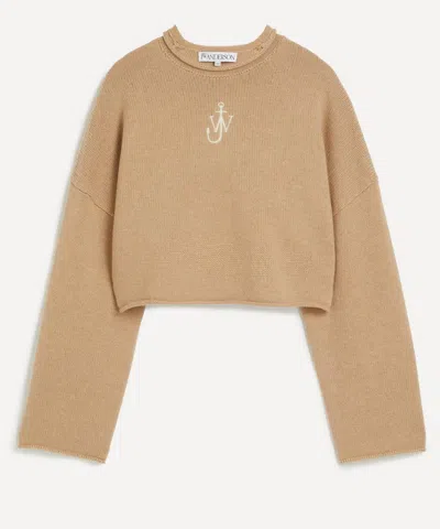 Jw Anderson Women's Cropped Anchor Jumper