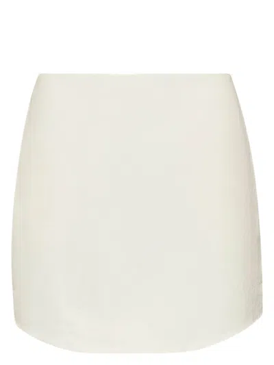JW ANDERSON WOMEN'S CURVED HEM MINI SKIRT