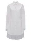 Jw Anderson Double Shirt Dress Sleeve Long In White