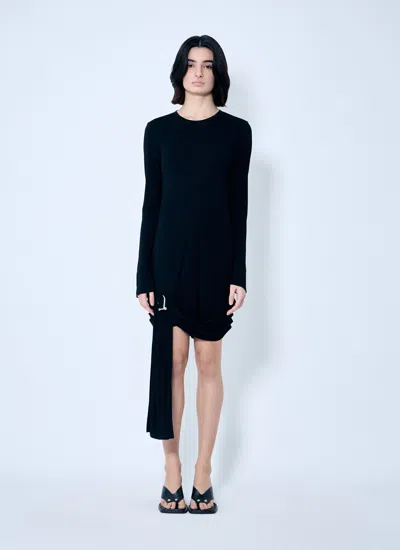 Jw Anderson Women Draped Hem Dress In Black