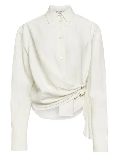 JW ANDERSON WOMEN'S DRAPED TWISTED SHIRT