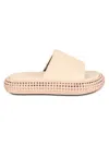 Jw Anderson Woman Sandals Beige Size 10 Leather In Beige