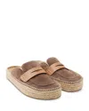 Jw Anderson Brown Slip On Espadrilles In Neutral