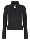 Jw Anderson J. W. Anderson Fitted Cardigan With Zipper In Black