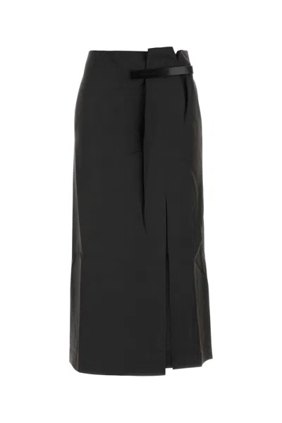 JW ANDERSON WOMEN GRAPHITE VISCOSE BLEND SKIRT, 24 LUXURY SKIRTS FOR WOMEN DARVEYS