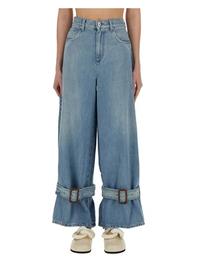JW ANDERSON WOMEN'S JEANS WITH BUCKLE