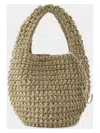 Jw Anderson Women's Large Popcorn Basket Tote Bag In Beige