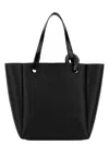 Jw Anderson Leather Corner Shopping Bag With Structured Silhouette