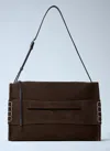 Jw Anderson Women Leather Loafer Bag In Brown