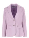 Jw Anderson Light Purple Single Breasted Blazer