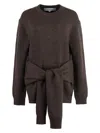 Jw Anderson Draped Tie-front Sweater