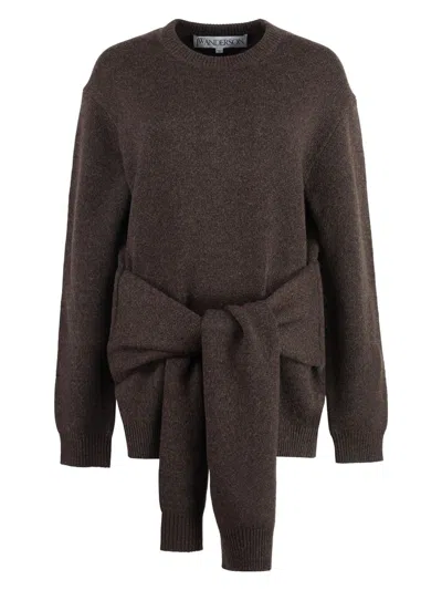 JW ANDERSON WOMEN'S LONG SLEEVE CREW-NECK SWEATER