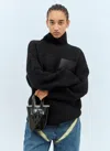 Jw Anderson J. W. Anderson Belt Anchor Logo Mini Tote Bag In Black