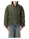 Jw Anderson Oversized Bomber Jacket In Olive