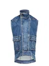 Jw Anderson High-neck Denim Gilet