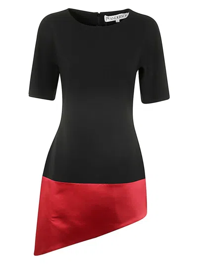 JW ANDERSON WOMEN'S PANNELED DIAGONAL HEM DRESS