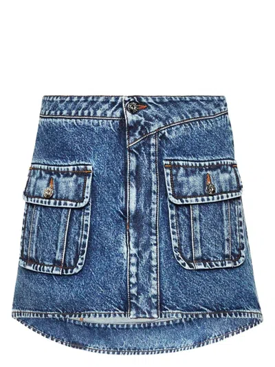 JW ANDERSON WOMEN'S PATCH POCKET MINI SKIRT