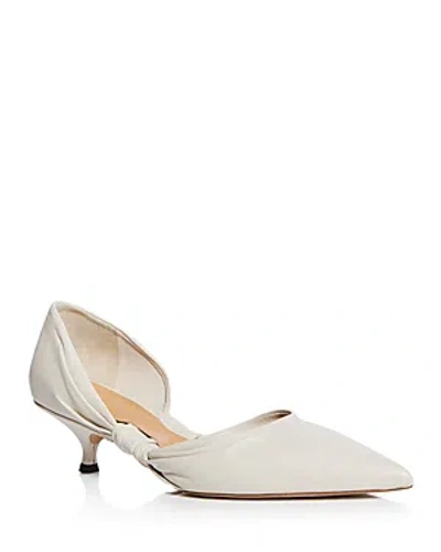 Jw Anderson Women's Pointed Toe Kitten Pumps In White