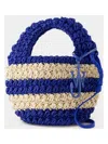 Jw Anderson Women's Popcorn Basket Tote Bag In Blue