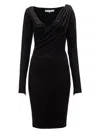 Jw Anderson Abito In Misto Poliestere Stretch Nero Donna In Black