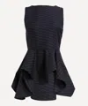 Jw Anderson Sleeveless Wool-blend Peplum Top