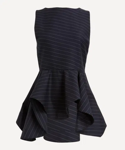 JW ANDERSON JW ANDERSON WOMEN'S SLEEVELESS PEPLUM TOP