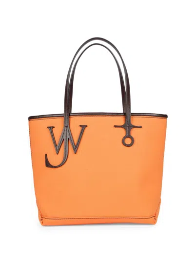 Jw Anderson Orange Canvas Small Anchor Bucket Bag Orangebrown Borse A Mano