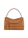 Jw Anderson Loafer Leather Shoulder Bag With Detachable Strap In Brown