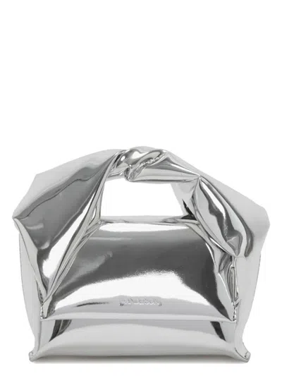 Jw Anderson Women's Small Twister Bag In Silver