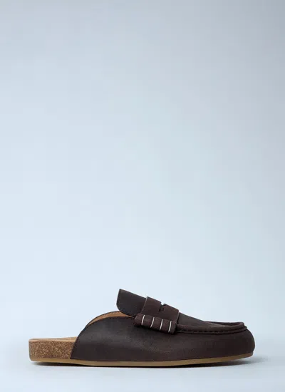 Jw Anderson Women Stitch Loafers In Brown
