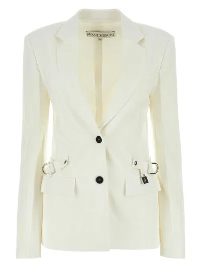 JW ANDERSON WOMEN'S STRETCH POLYESTER BLEND BLAZER
