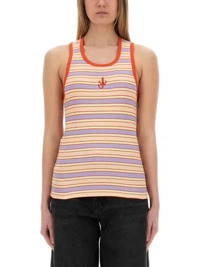 JW ANDERSON JW ANDERSON WOMEN STRIPED TANK TOP