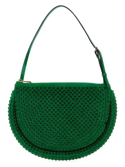 JW ANDERSON WOMEN'S SUEDE BUMPER-MOON SHOULDER BAG