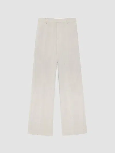 Jw Anderson Women's Tailored Linen-blend Trousers In Neutral