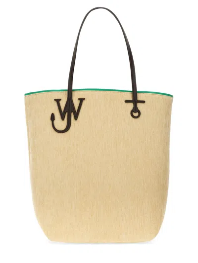 Jw Anderson Beige Tall Anchor Tote In 132 Beige