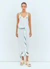 Jw Anderson Women Tassel Strap Twisted Dress In White