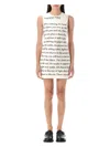 Jw Anderson Mini Abito In Raso Stampato  Donna
