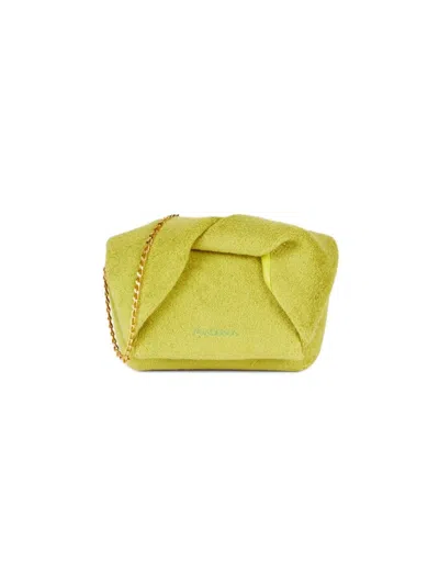 Jw Anderson Women's Twisted Shoulder Bag In Lime