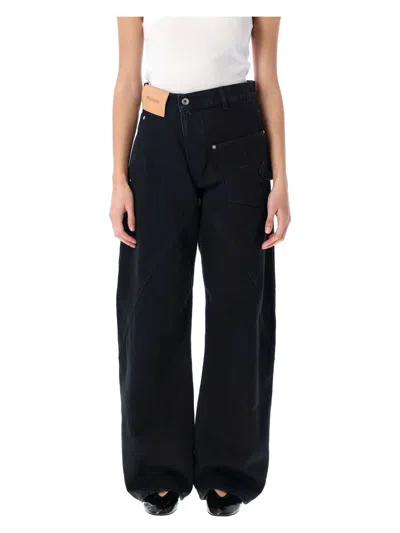 JW ANDERSON WOMEN'S TWISTED WORKWEAR DENIM PANT