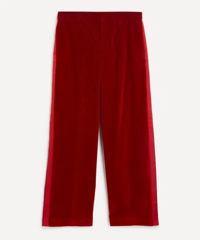 JW ANDERSON JW ANDERSON WOMEN'S VELVET TUXEDO TROUSERS