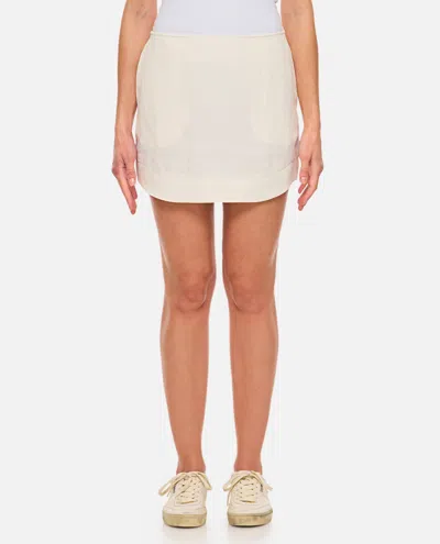 Jw Anderson Women White Curved Hem Mini Skirt, 26 Luxury Skirts For Women Darveys