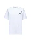 Jw Anderson Women White Logo And Print T-shirt In White