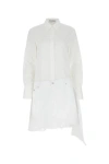 Jw Anderson J.w. Anderson Asymmetric Shirtdress In White