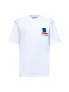Jw Anderson J. W. Anderson Window Embroidered White Cotton T-shirt In White