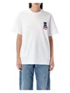 Jw Anderson J. W. Anderson Window Embroidered White Cotton T-shirt In White