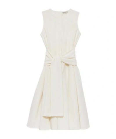 Jw Anderson Womens Cloque Dress In Ivory In White